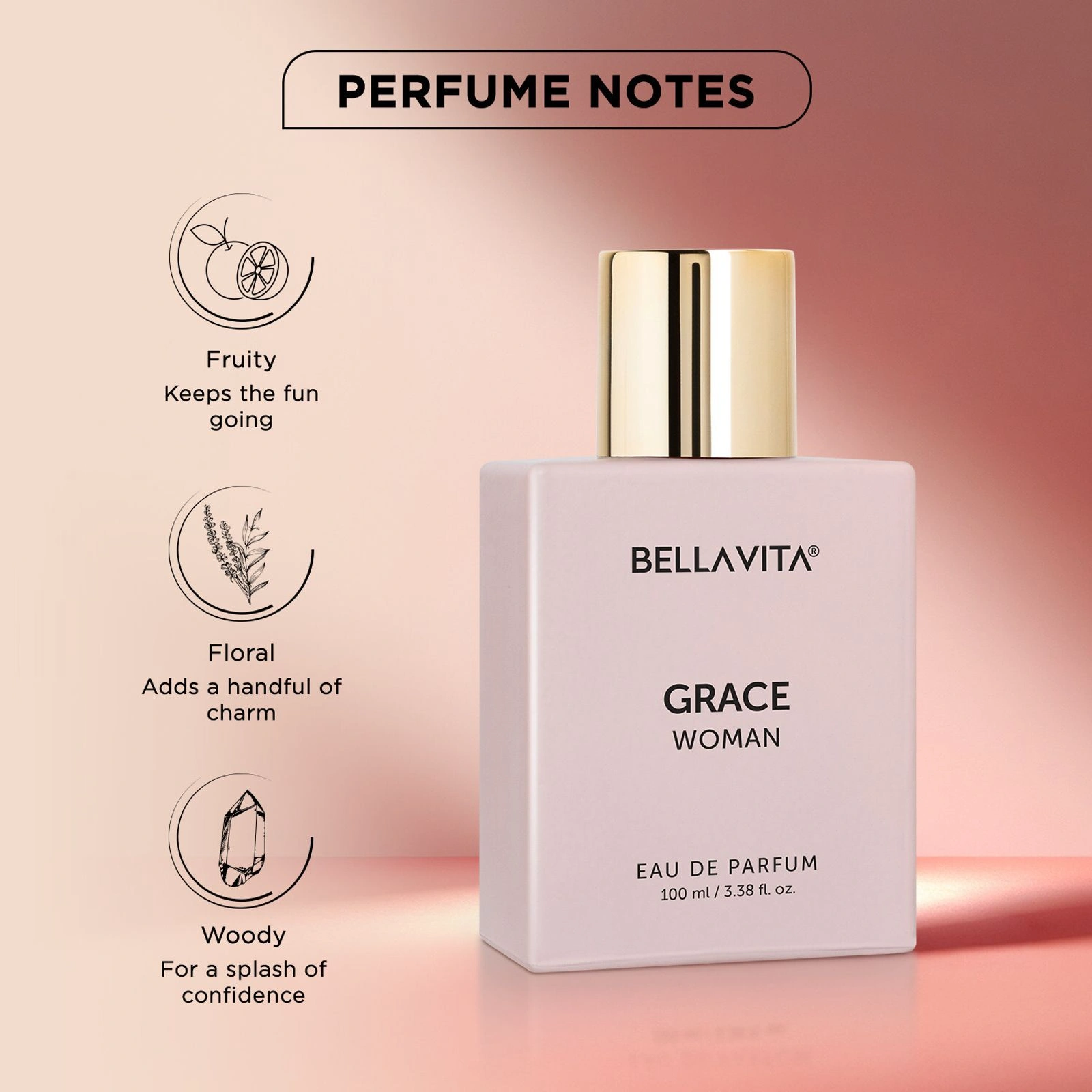 Bella Vita Grace Woman Eau De Parfum 100ml - Image 2